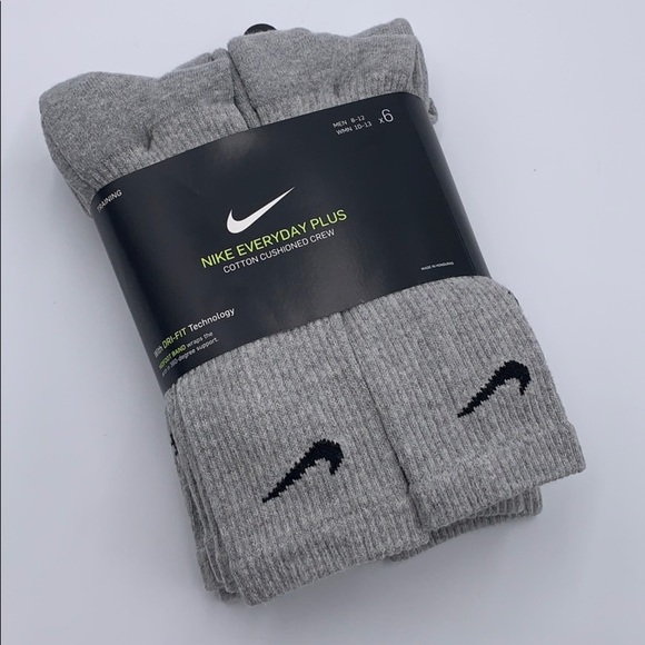 Nike Accessories - NIKE EVERYDAY CUSHIONED CREW 6 pairs SOCKS NWT